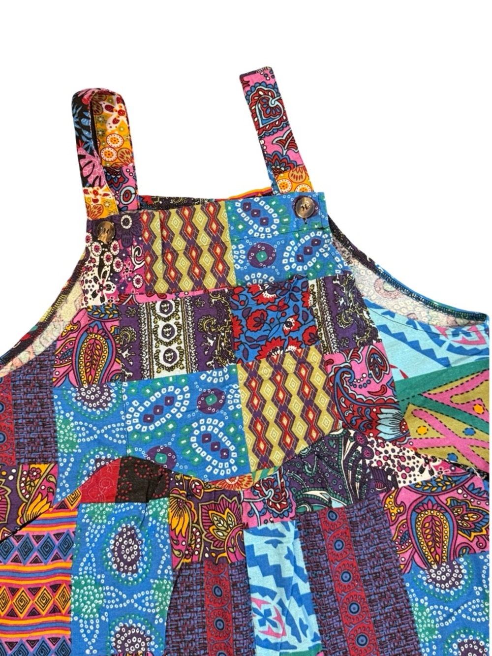 Women’s Boho Patchwork Multicolor Jumpsuit – XL - Picture 7 of 17